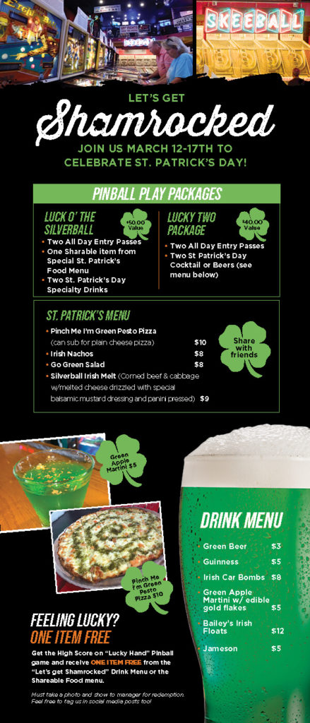 Silverball St. Patrick's 2022 Celebration