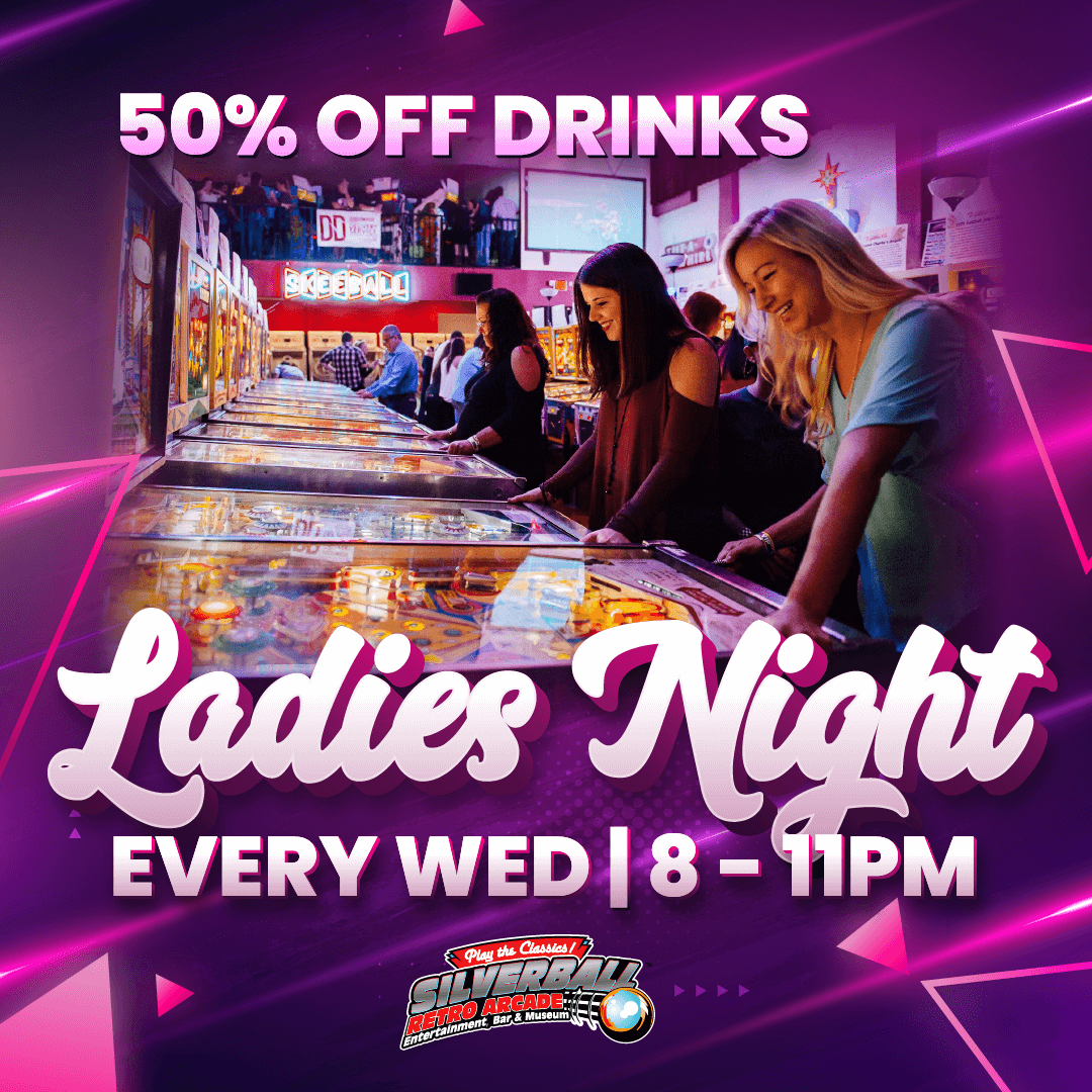 ladies night on Wednesdays 50% off drinks