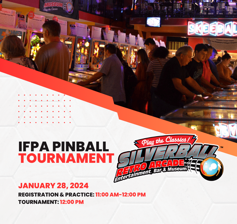 Open pinball tournament January 28