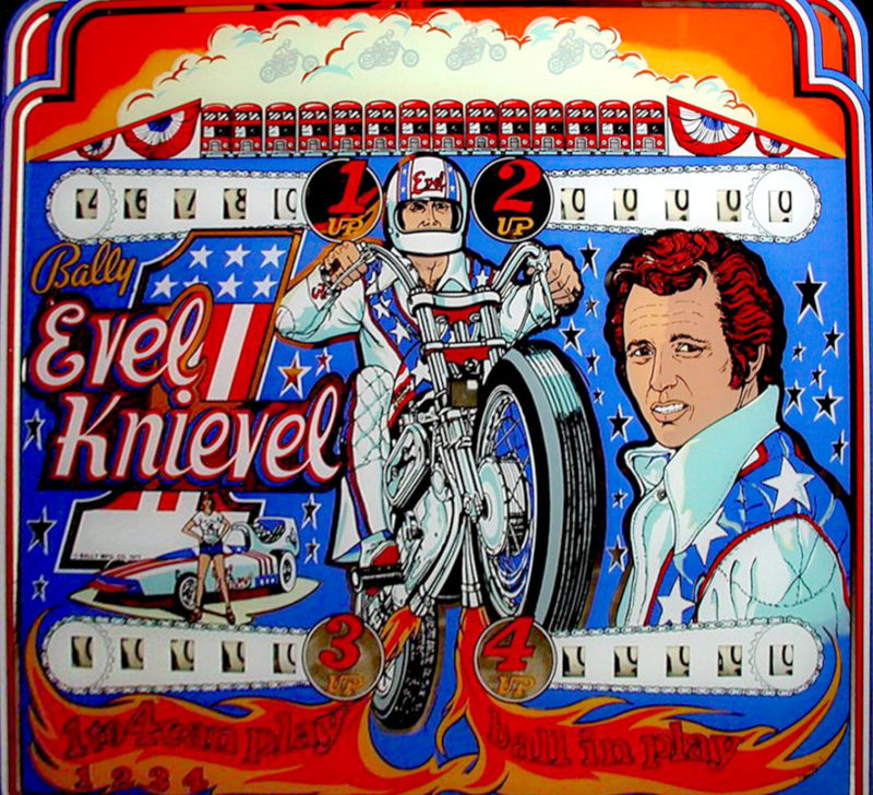 Evel Knievel Pinball Machine For Sale Classic Game Collectors